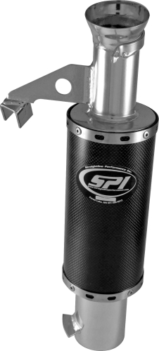 Straightline Performance - Straightline Performance Lightweight Carbon Stainless Silencer - 131-165
