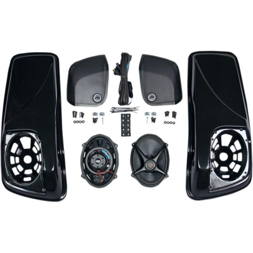 J&M - J&M Saddlebag-Lid Kit with Rokker XXR 5in. x 7in. Speakers - HSBL-145X7-XXR