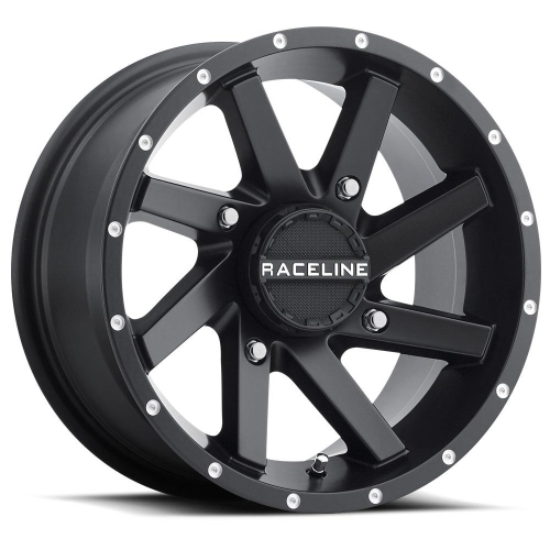 Raceline - Raceline Twist Blackout Wheel - 14x7 - 5+2 Offset - 4/137 - Black - A82B-47037-52