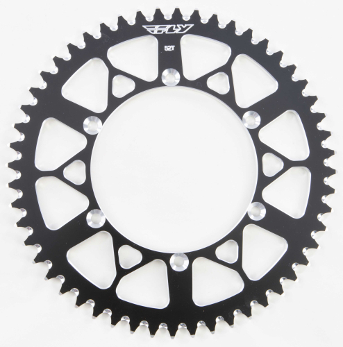 Fly Racing - Fly Racing Aluminum Rear Sprocket - Black - 52T - 422-52 BLK