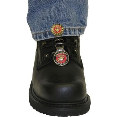 Ryder Clips - Ryder Clips Boot Stirrups for Laced Boots - MCBRL-FC - USMC Red - OSFA