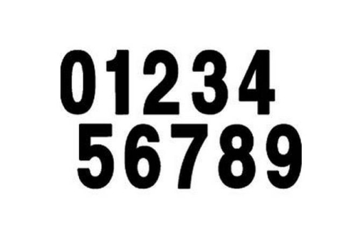 Dirt Digits - Dirt Digits Pro Digit Competition Stick-On 4in. Black Number - 5 - PD43B-5