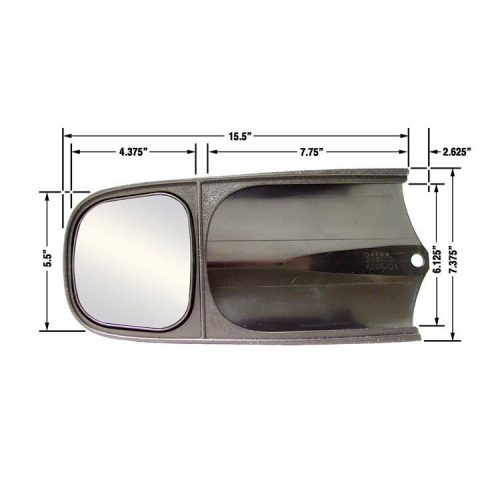 CIPA USA - CIPA USA Clip On Tow Mirror - Dodge/Chevy - 10000