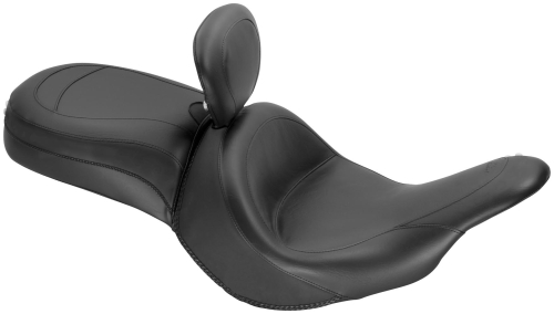 Mustang - Mustang Wide Touring One-Piece Seat with Driver Backrest - Vintage - 79686