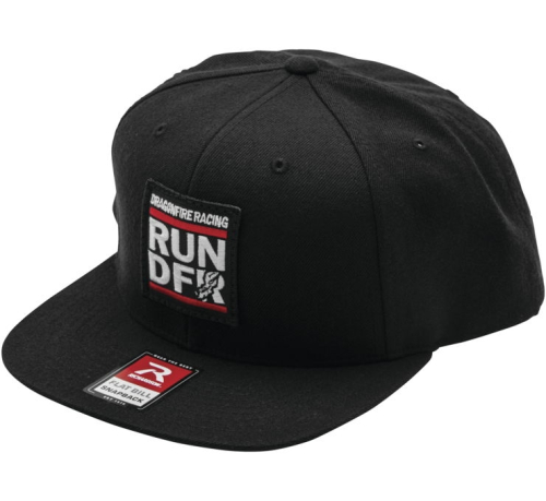 Dragonfire Racing - Dragonfire Racing Run DFR Snap Hat - 523129 - Black - OSFM