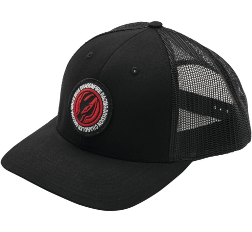 Dragonfire Racing - Dragonfire Racing Circle Logo Snap Hat - 523130 - Black - OSFM