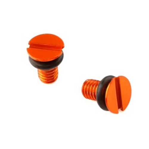 ZETA - ZETA Air Valve Cap Screw - Orange - ZE56-11013