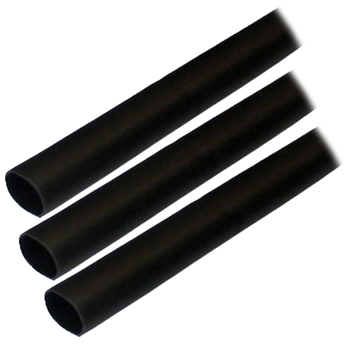 Ancor - Ancor Adhesive Lined Heat Shrink Tubing (ALT) - 1/2" x 3" - 3-Pack - Black