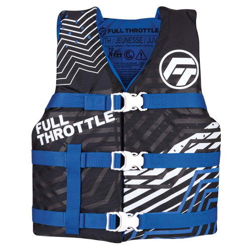 Full Throttle - Full Throttle Youth Nylon Life Jacket - Blue/Black