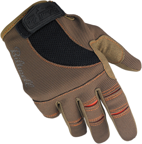 Biltwell Inc. - Biltwell Inc. Moto Gloves - GLSMLBROR - Brown/Orange - Small