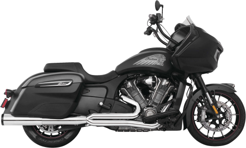 Freedom Performance - Freedom Performance Union 2-Into-1 for Indian - Chrome w/Black Straight Tip - IN00264