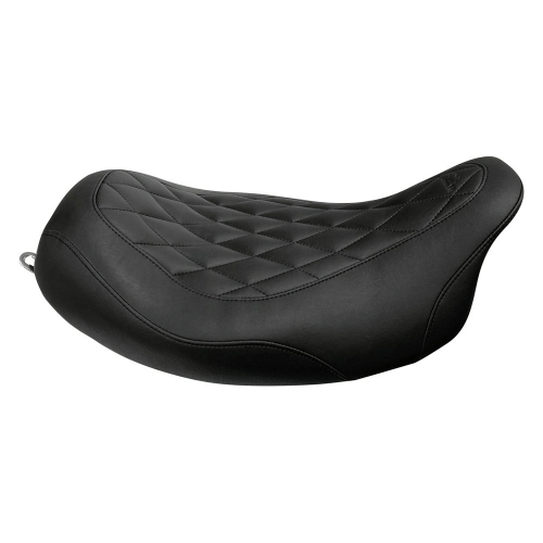 Mustang - Mustang Wide Tripper Solo Seat - Diamond Stitch - Black - 76694