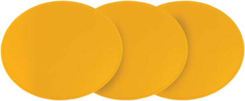 Polisport - Polisport Preston Petty MX Number Plate - Dark Yellow - 3 Pack - 8667400003