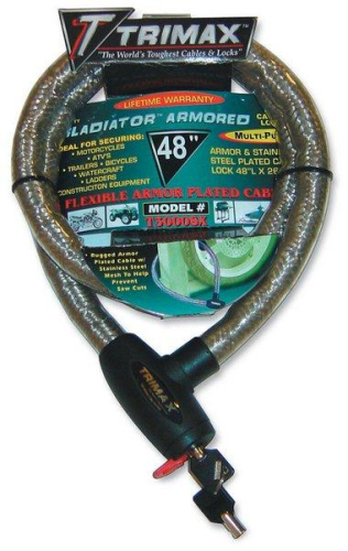 Trimax - Trimax Gladiator Series Armored Cable - 48in. x 26mm Diameter - TG3048SX