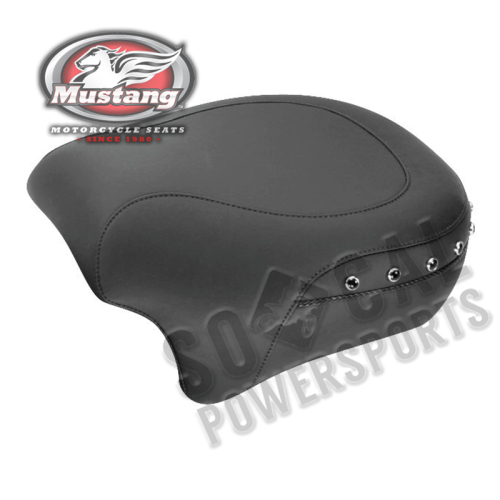 Mustang - Mustang Studded Wide Rear Seat - Black Studs - 75579