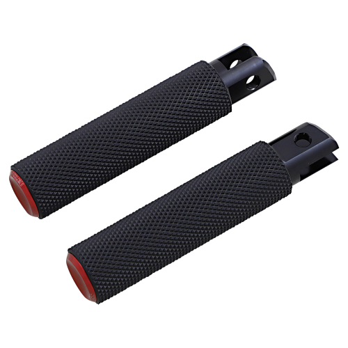 Arlen Ness - Arlen Ness Fusion Driver Footpegs - Knurled - Red - 07-954
