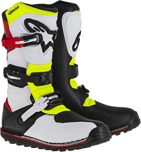 Alpinestars - Alpinestars Tech-T Boots - 2004017-2351-8 - White/Red/Yellow/Black - 8
