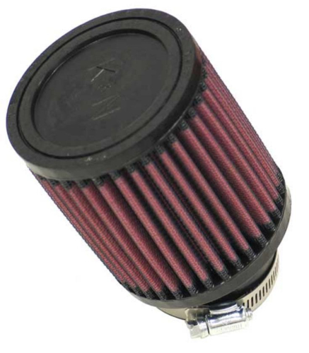K&N Engineering - K&N Engineering Universal Round Straight Air Filter - Rubber End Cap - RU-1700
