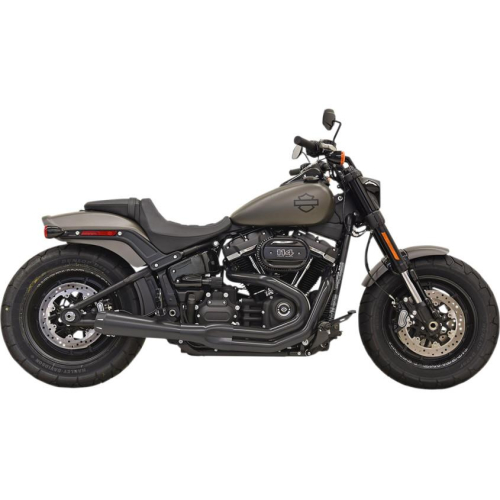 Bassani Manufacturing - Bassani Manufacturing Road Rage III Exhaust System - Black with Partial Black Heat Shields - 1S52RB
