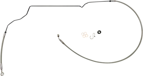 Magnum - Magnum XR Stainless Dot Brake Line Kit - Stock - Stainless with Chrome Fittings - SSC1130-00