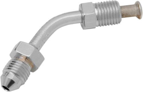 Drag Specialties - Drag Specialties AN-3 Male x 3/8in.-24 Inverted Flare 45deg. Brake Fitting - 281