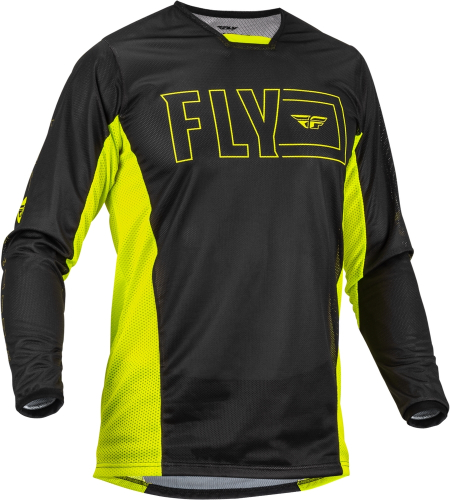 Fly Racing - Fly Racing Kinetic Mesh Jersey - 376-310X - Hi-Vis/Black - X-Large