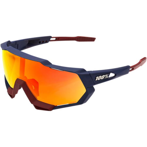 100% - 100% Speedtrap Sunglasses - 61023-139-43 - Navy Blue