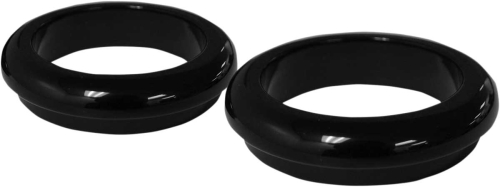 LA Choppers - LA Choppers Fork Dust Covers - Gloss Black - LA-7503-49B