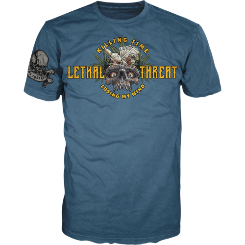 Lethal Threat - Lethal Threat Killing Time T-Shirt - VV40175-4XL - Blue - 4XL