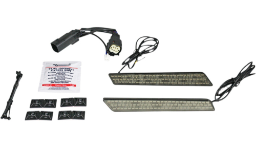 Custom Dynamics - Custom Dynamics Dual Color LED Saddlebag Latch Lights - Smoke - CD-LATCH-DC4-S