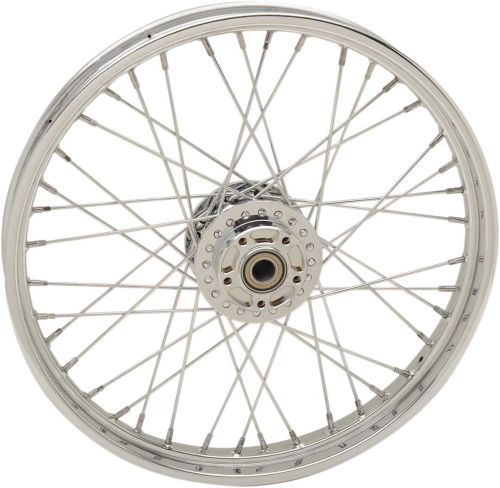 Drag Specialties - Drag Specialties Laced 40 Spoke Front Wheel - 21x2.15 - Chrome (Single Disc) - 0203-0623