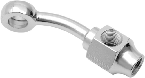 Drag Specialties - Drag Specialties 3/8in. Banjo x 1/8in. NPT 35deg. Brake Fitting with Brake Light Switch Mount - 300