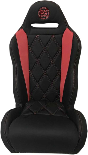 BS Sand - BS Sand Performance Seat - Diamond - Black/Red - PBURDBD20
