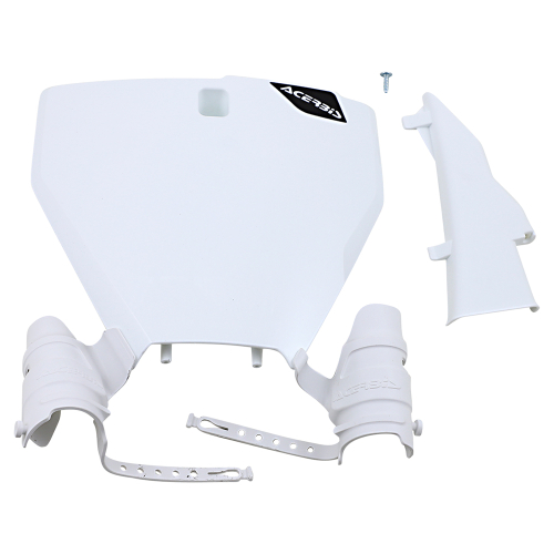 Acerbis - Acerbis Raptor Front Number Plate - White - 2791470002