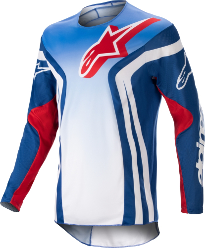 Alpinestars - Alpinestars Racer Semi Jersey - 3761523-7241-XXL - Blue/Hot Orange - 2XL