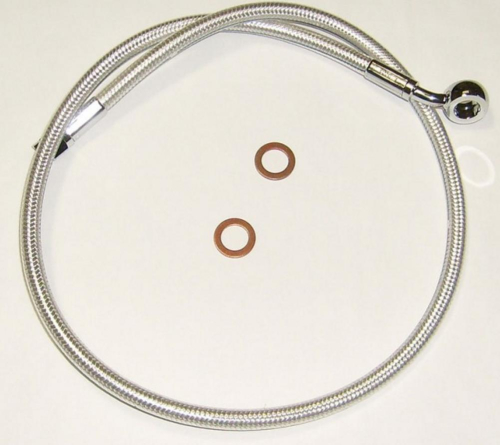 Magnum - Magnum Sterling Chromite II Designer Series ABS Front Upper Brake Line Kit - 10mm. 180deg. Banjo - 23in. - AS37623