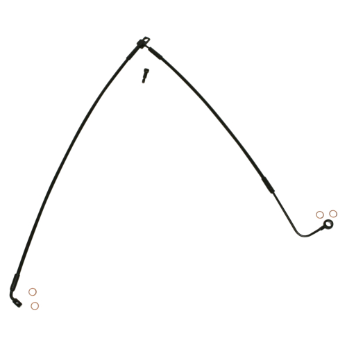 Magnum - Magnum Black Coated XR Stainless Lower Front Brakeline Kit with Black Fittings - 21-3/4in. Total Length - SBB1103-00