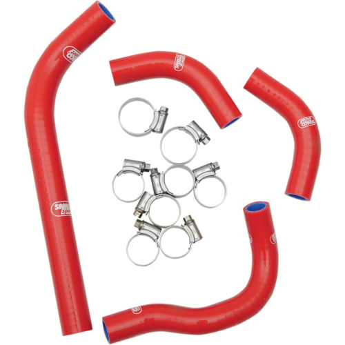 Moose Racing - Moose Racing Radiator Hose/Clamp Kit - Red - MBU-HON-19-RD