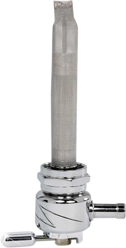 Pingel - Pingel Power-Flo Fuel Valve - 22mm Round -  90 Deg. Outlet Facing Backward - Lightning - 4311-CL