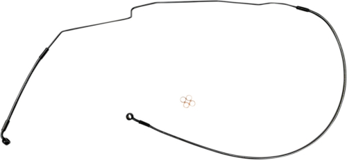 Magnum - Magnum Braided Front Brake Line - +2in. - Black Pearl - AS475142