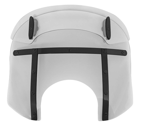 Memphis Shades - Memphis Shades Drop Top Memphis Fats Windshield (9in. Cutout) - 13-16in. - Ghost/Night Shades - MDB31608