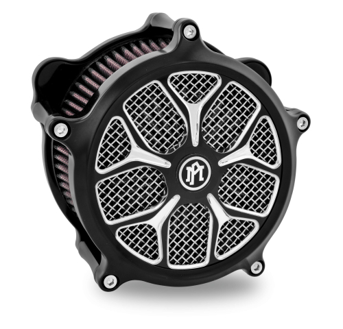 Performance Machine - Performance Machine Galaxy Universal Super Gas Air Cleaner Faceplate - Platinum Cut - 0206-2010GAL-BMP