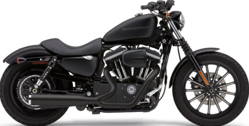 Cobra - Cobra 2-Into-1 Exhaust System - Black with Chrome - 6461B