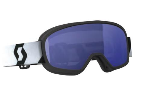 Scott USA - Scott USA Buzz Pro Snow Cross Goggles - 262588-1007030 - Black/White/Sky Blue Lens