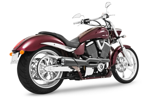 Freedom Performance - Freedom Performance American Outlaw High 2-Into-1 Exhaust System - Black - MV00039