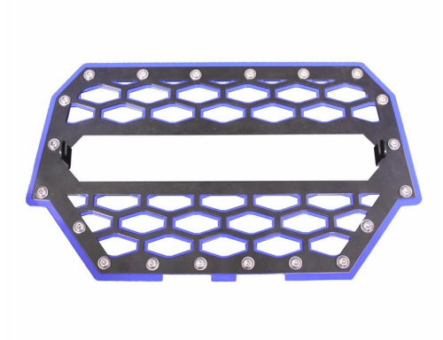 ModQuad - ModQuad Front Grill - Black/Blue - RZR-FG2-BL