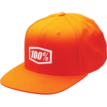 100% - 100% Icon Snapback Hat - 20044-00004 - Orange - OSFM
