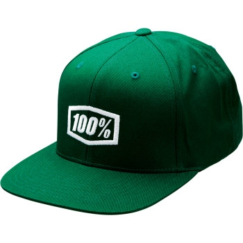 100% - 100% Icon Snapback Hat - 20044-00002 - Green - OSFM