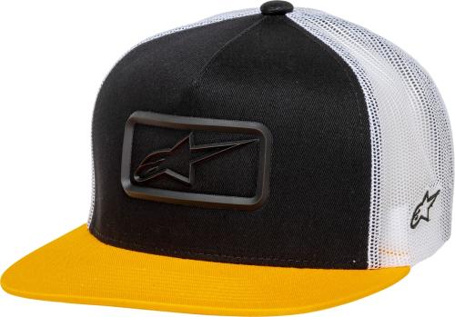 Alpinestars - Alpinestars Racer Trucker Hats - 1213-81202-1050-OS - Black/Yellow - OSFM