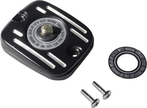Drag Specialties - Drag Specialties Front Brake Master Cylinder Cover - Black - 0611-0188